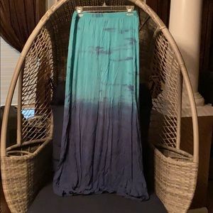 Two toned maxi skirt